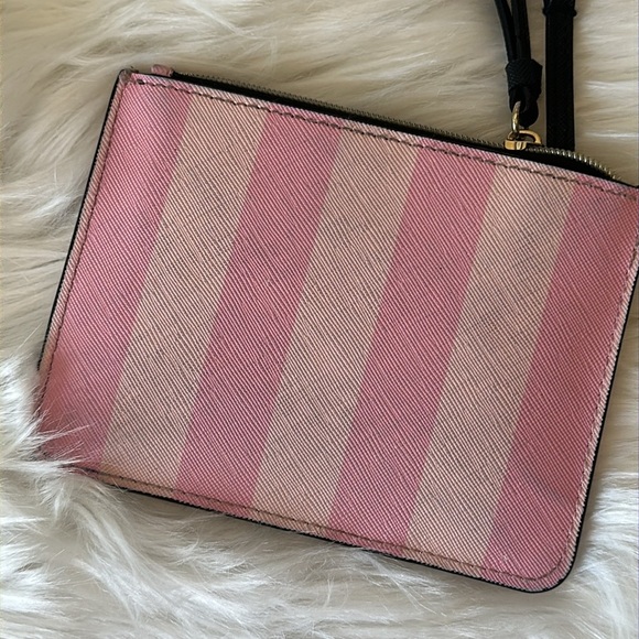 Pink Victoria’s Secret Signature Striped Coin Purse - Picture 5 of 5